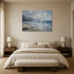Premium Wall Art Yatay Html Edition – BEDROOMNW02031 showcased in an elegant minimalist interior