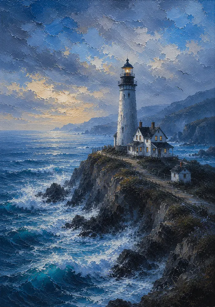 Blue Horizon Coastal Pictures For Bedroom Ice Blue Editorial Art Print