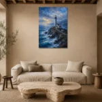 Premium Wall Art Dikey Html Edition – BEDROOMNW02036 presented in a sophisticated home setting