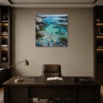 Premium Wall Art Kare Html Edition – BEDROOMNW02037 displayed in a contemporary gallery-inspired room
