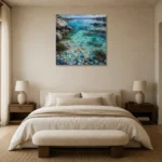 Premium Wall Art Kare Html Edition – BEDROOMNW02037 showcased in an elegant minimalist interior