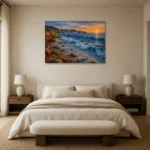 Premium Wall Art Yatay Html Edition – BEDROOMNW02041 showcased in an elegant minimalist interior