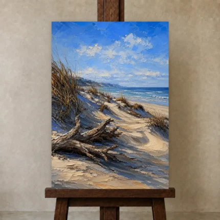 Premium Wall Art Dikey Html Edition – BEDROOMNW02044 displayed on a studio easel