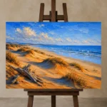 Premium Wall Art Yatay Html Edition – BEDROOMNW02050 displayed on a studio easel