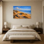 Premium Wall Art Yatay Html Edition – BEDROOMNW02050 showcased in an elegant minimalist interior