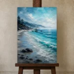 Premium Wall Art Dikey Html Edition – BEDROOMNW02052 displayed on a studio easel