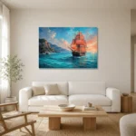 Premium Wall Art Yatay Html Edition – BEDROOMNW02055 styled in a refined neutral interior