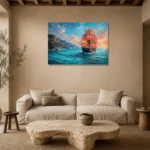 Premium Wall Art Yatay Html Edition – BEDROOMNW02055 presented in a sophisticated home setting