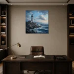 Premium Wall Art Kare Html Edition – BEDROOMNW02058 displayed in a contemporary gallery-inspired room
