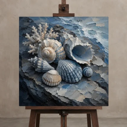 Premium Wall Art Kare Html Edition – BEDROOMNW02060 displayed on a studio easel