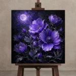 Premium Wall Art Kare Html Edition – BEDROOMNW02068 displayed on a studio easel