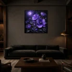 Premium Wall Art Kare Html Edition – BEDROOMNW02068 shown in a warm modern interior
