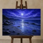 Premium Wall Art Yatay Html Edition – BEDROOMNW02072 displayed on a studio easel