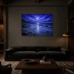 Premium Wall Art Yatay Html Edition – BEDROOMNW02072 shown in a warm modern interior