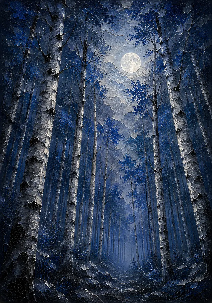 Cobalt Whisper Silver Wall Art For Bedroom Silver & Cobalt Art Print