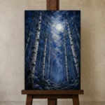 Premium Wall Art Dikey Html Edition – BEDROOMNW02083 displayed on a studio easel