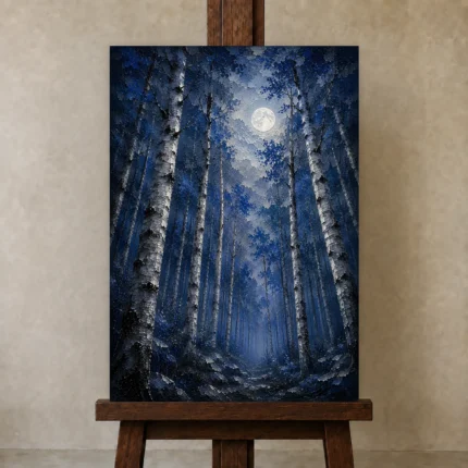 Premium Wall Art Dikey Html Edition – BEDROOMNW02083 displayed on a studio easel