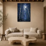 Premium Wall Art Dikey Html Edition – BEDROOMNW02083 presented in a sophisticated home setting