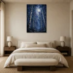 Premium Wall Art Dikey Html Edition – BEDROOMNW02083 showcased in an elegant minimalist interior