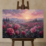 Premium Wall Art Yatay Html Edition – BEDROOMNW02091 displayed on a studio easel