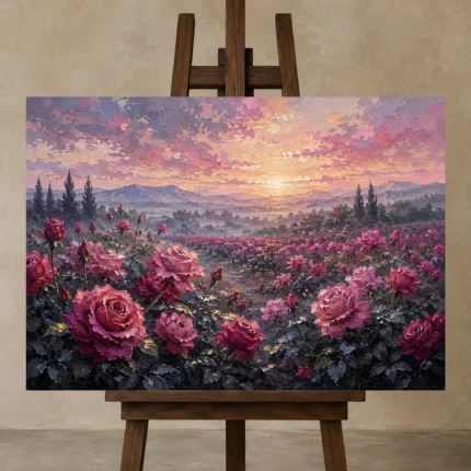 Premium Wall Art Yatay Html Edition – BEDROOMNW02091 displayed on a studio easel