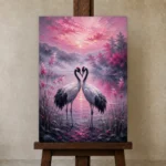 Premium Wall Art Dikey Html Edition – BEDROOMNW02094 displayed on a studio easel