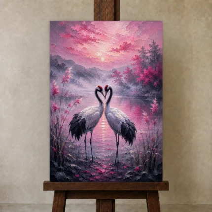 Premium Wall Art Dikey Html Edition – BEDROOMNW02094 displayed on a studio easel