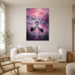 Premium Wall Art Dikey Html Edition – BEDROOMNW02094 styled in a refined neutral interior