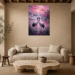 Premium Wall Art Dikey Html Edition – BEDROOMNW02094 presented in a sophisticated home setting