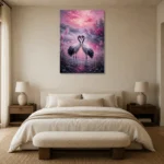 Premium Wall Art Dikey Html Edition – BEDROOMNW02094 showcased in an elegant minimalist interior