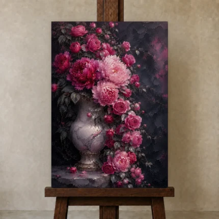 Premium Wall Art Dikey Html Edition – BEDROOMNW02096 displayed on a studio easel