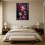 Premium Wall Art Dikey Html Edition – BEDROOMNW02096 showcased in an elegant minimalist interior