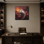 Premium Wall Art Kare Html Edition – BEDROOMNW02097 displayed in a contemporary gallery-inspired room