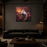 Premium Wall Art Kare Html Edition – BEDROOMNW02097 shown in a warm modern interior
