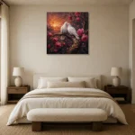 Premium Wall Art Kare Html Edition – BEDROOMNW02097 showcased in an elegant minimalist interior