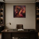 Premium Wall Art Kare Html Edition – BEDROOMNW02098 displayed in a contemporary gallery-inspired room