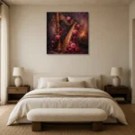 Premium Wall Art Kare Html Edition – BEDROOMNW02098 showcased in an elegant minimalist interior