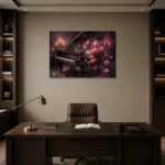 Premium Wall Art Yatay Html Edition – BEDROOMNW02101 displayed in a contemporary gallery-inspired room