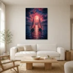 Premium Wall Art Dikey Html Edition – BEDROOMNW02103 styled in a refined neutral interior