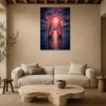 Premium Wall Art Dikey Html Edition – BEDROOMNW02103 presented in a sophisticated home setting