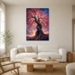 Premium Wall Art Dikey Html Edition – BEDROOMNW02104 styled in a refined neutral interior