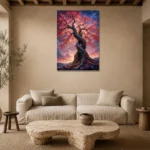 Premium Wall Art Dikey Html Edition – BEDROOMNW02104 presented in a sophisticated home setting