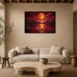 Premium Wall Art Yatay Html Edition – BEDROOMNW02109 presented in a sophisticated home setting