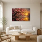 Premium Wall Art Yatay Html Edition – BEDROOMNW02111 styled in a refined neutral interior