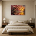 Premium Wall Art Yatay Html Edition – BEDROOMNW02111 showcased in an elegant minimalist interior