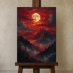 Premium Wall Art Dikey Html Edition – BEDROOMNW02114 displayed on a studio easel