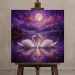 Premium Wall Art Kare Html Edition – BEDROOMNW02115 displayed on a studio easel