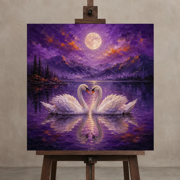 Premium Wall Art Kare Html Edition – BEDROOMNW02115 displayed on a studio easel