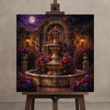 Premium Wall Art Kare Html Edition – BEDROOMNW02116 displayed on a studio easel