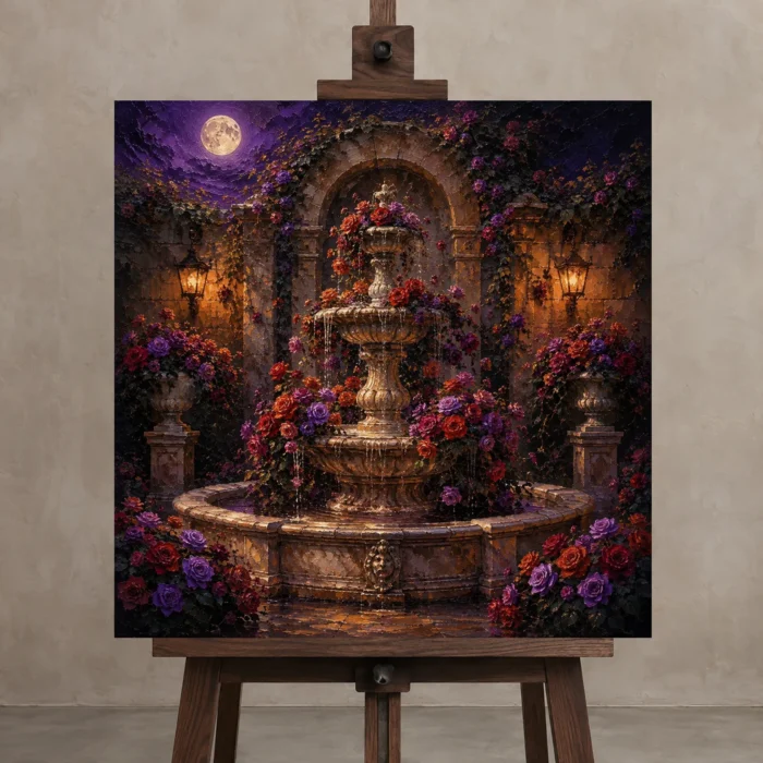 Premium Wall Art Kare Html Edition – BEDROOMNW02116 displayed on a studio easel